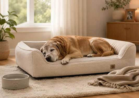 How to help a senior dog sleep better with orthopedic bed support